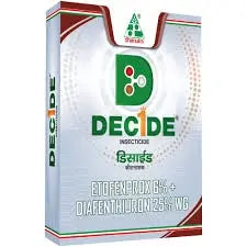 Decide - Etofenprox 6% + Diafenthiuron 25% WG - Dhanuka