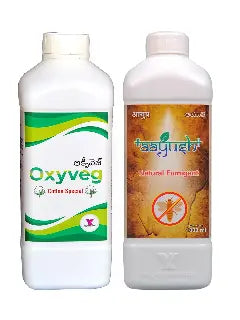 Oxyveg + Aayush - Microbial Consortium + Natural Antifeedant & Repellent - YK Laboratories