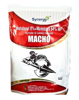 Macho - Metalaxyl 8% + Mancozeb 64% WP - Synergy Agro Chemicals